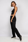 Jean cargo droit