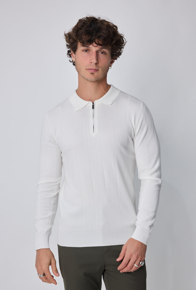 Pull uni manche longue