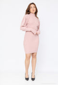 Robe pull à manches bouffantes